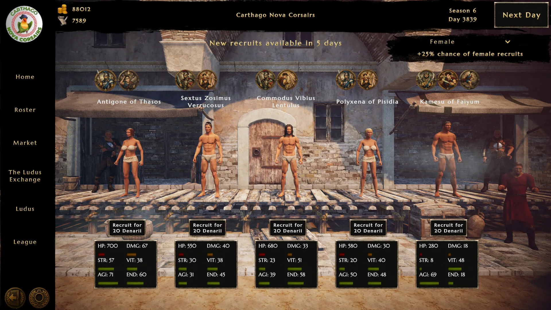 Ludus Magnatus: Gladiator Manager Simulator Captura 6