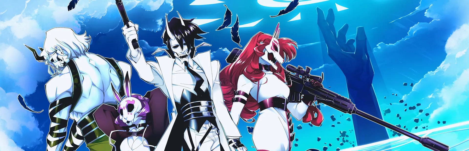 Neon White Key art